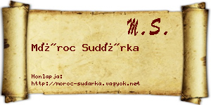 Móroc Sudárka névjegykártya